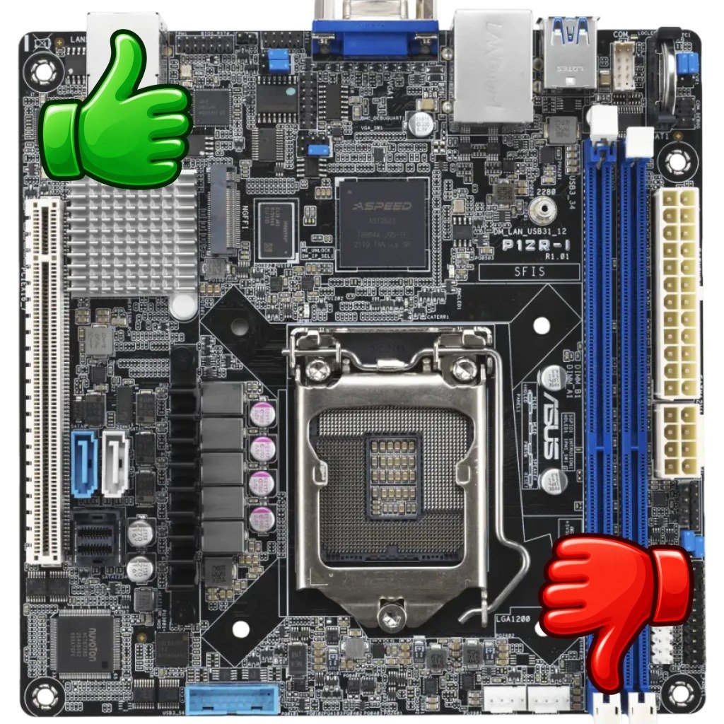 Placa base ASUS P12R-I/ASMB10 Intel C252 LGA 1200 DDR4 Mini-ITX