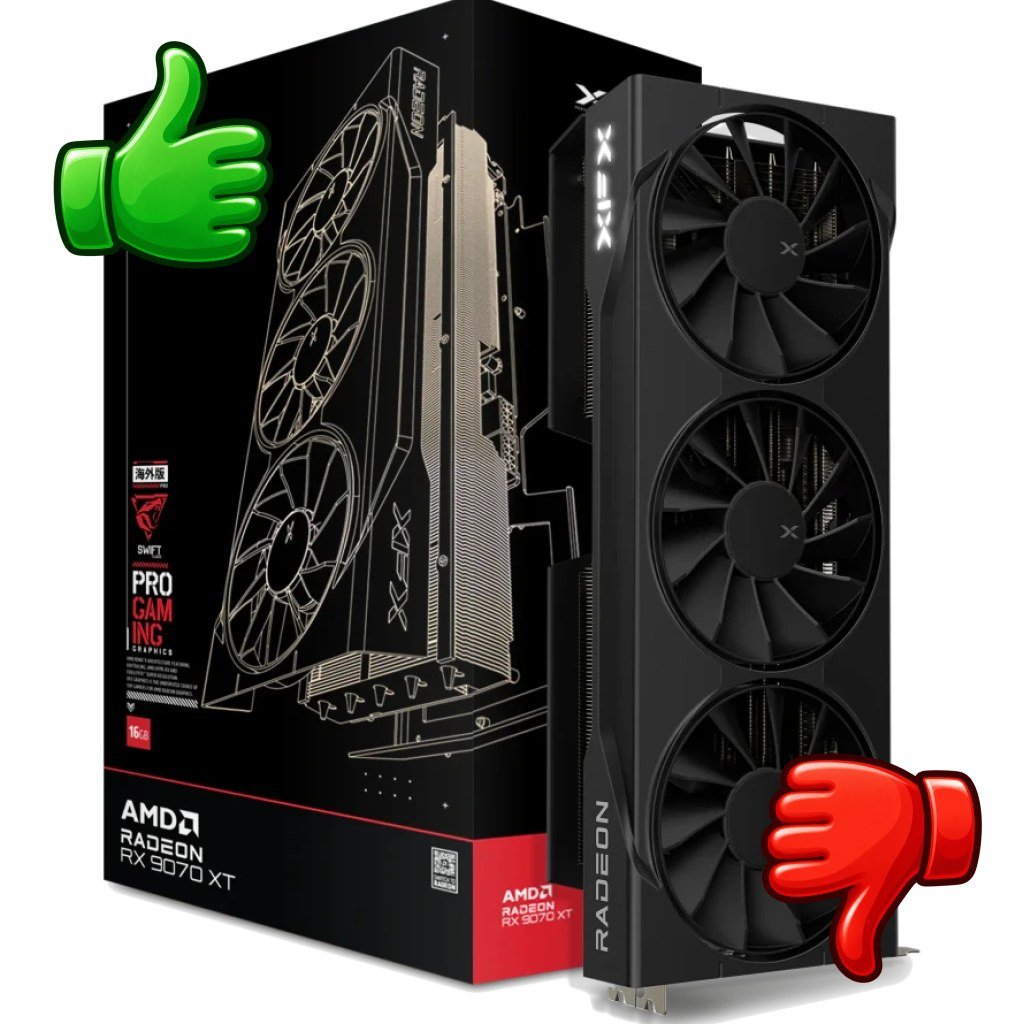 Tarjeta gráfica XFX Radeon RX 9070 XT Swift 16GB GDDR6