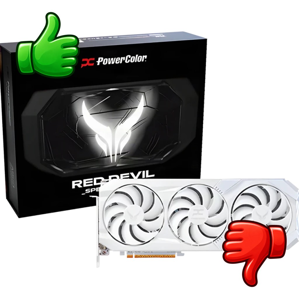 PowerColor Radeon RX 9070 XT Red Devil Spectral White OC 16GB GDDR6
