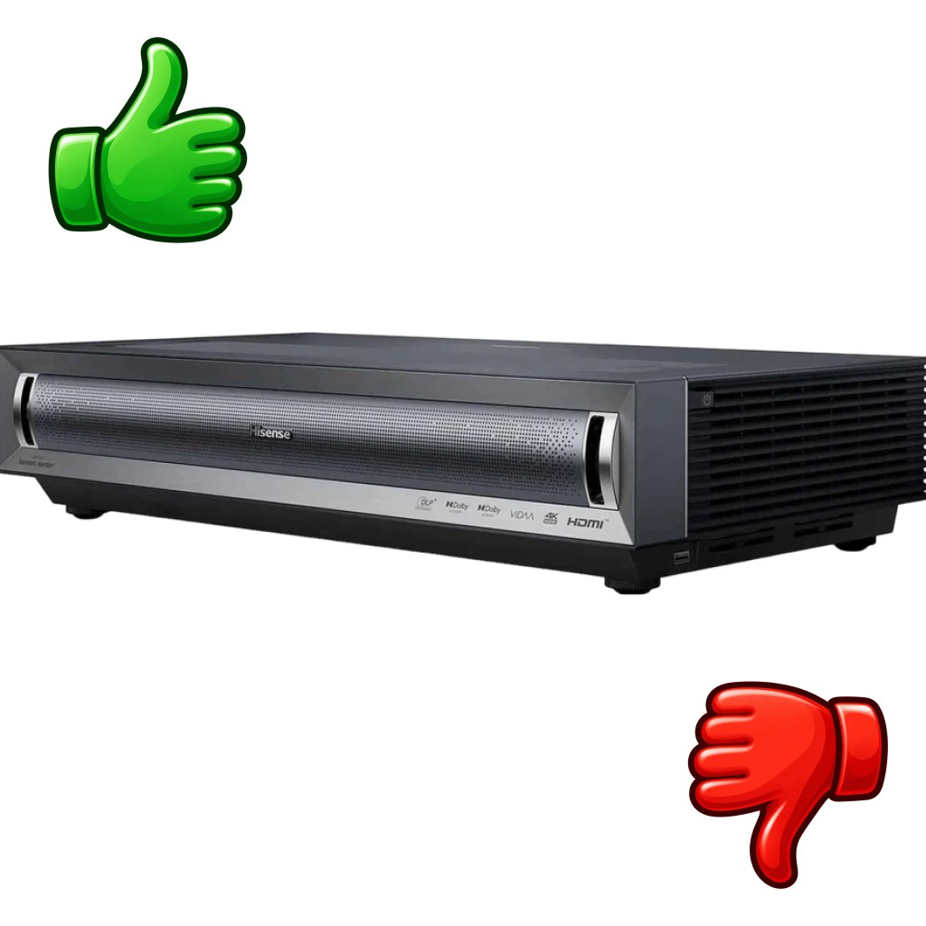 Proyector Hisense PX3 Láser DLP TriChroma 4K UHD Tiro ultracorto 0.22