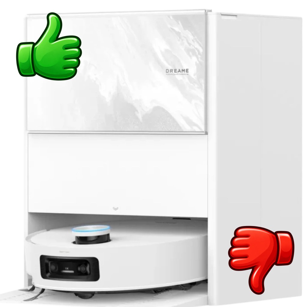 Dreame Aqua10 Ultra Track Blanco con base de autolimpieza 25000 Pa Aspirador Robot