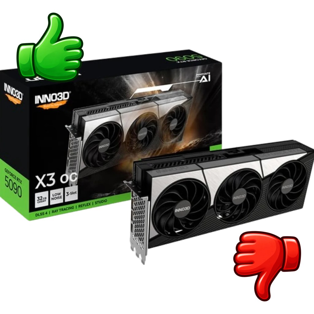 Tarjeta gráfica INNO3D GeForce RTX 5090 X3 OC 32GB GDDR7