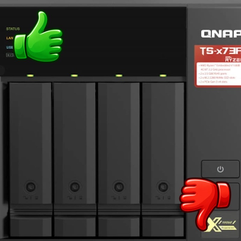 QNAP TS-473A Servidor NAS Negro