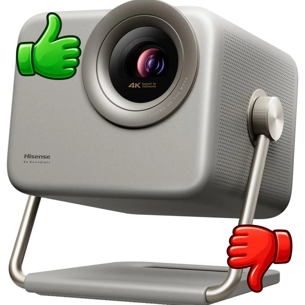 Proyector Hisense M2 Pro Trichroma Mini Laser 4K UHD 1300 Lúmenes ANSI VIDAA U9