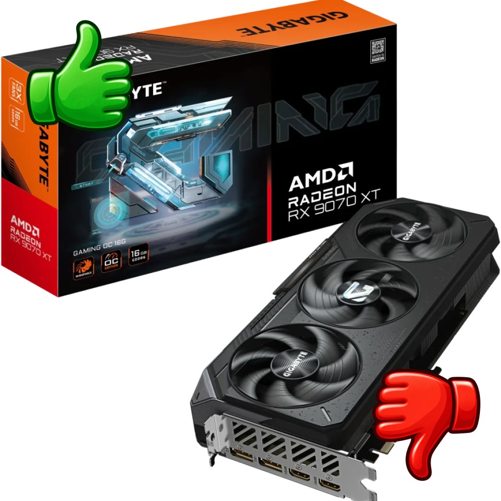 Tarjeta gráfica Gigabyte Radeon RX 9070 XT Gaming OC 16GB GDDR6
