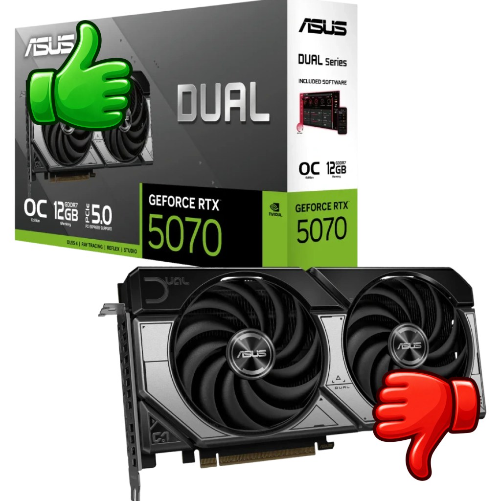 Tarjeta gráfica ASUS Dual GeForce RTX 5070 OC 12GB GDDR7