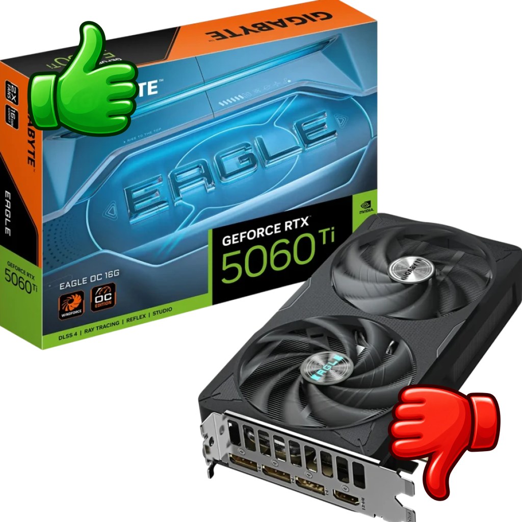 Tarjeta gráfica Gigabyte GeForce RTX 5060 Ti Eagle OC 16GB GDDR7