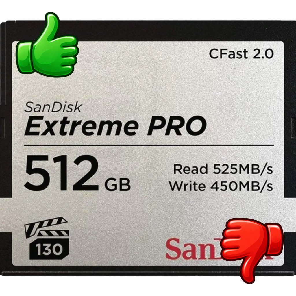 Tarjeta CFast SanDisk Extreme PRO CFast 2.0 512GB