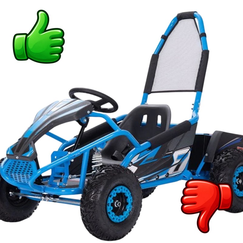 Mud Monster GoKart 48V Azul Coche eléctrico para niños