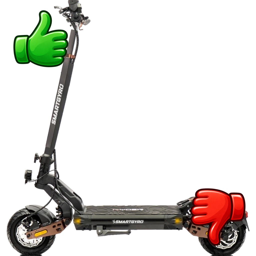 Patinete eléctrico smartGyro Ryder 2 1000W 70km 25km/h 10 pulgadas