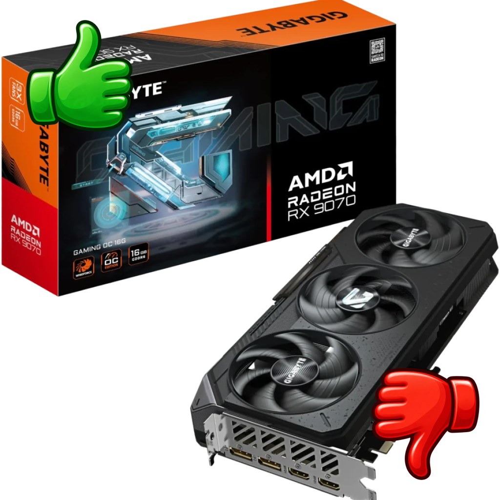 Gigabyte Radeon RX 9070 Gaming OC 16GB GDDR6
