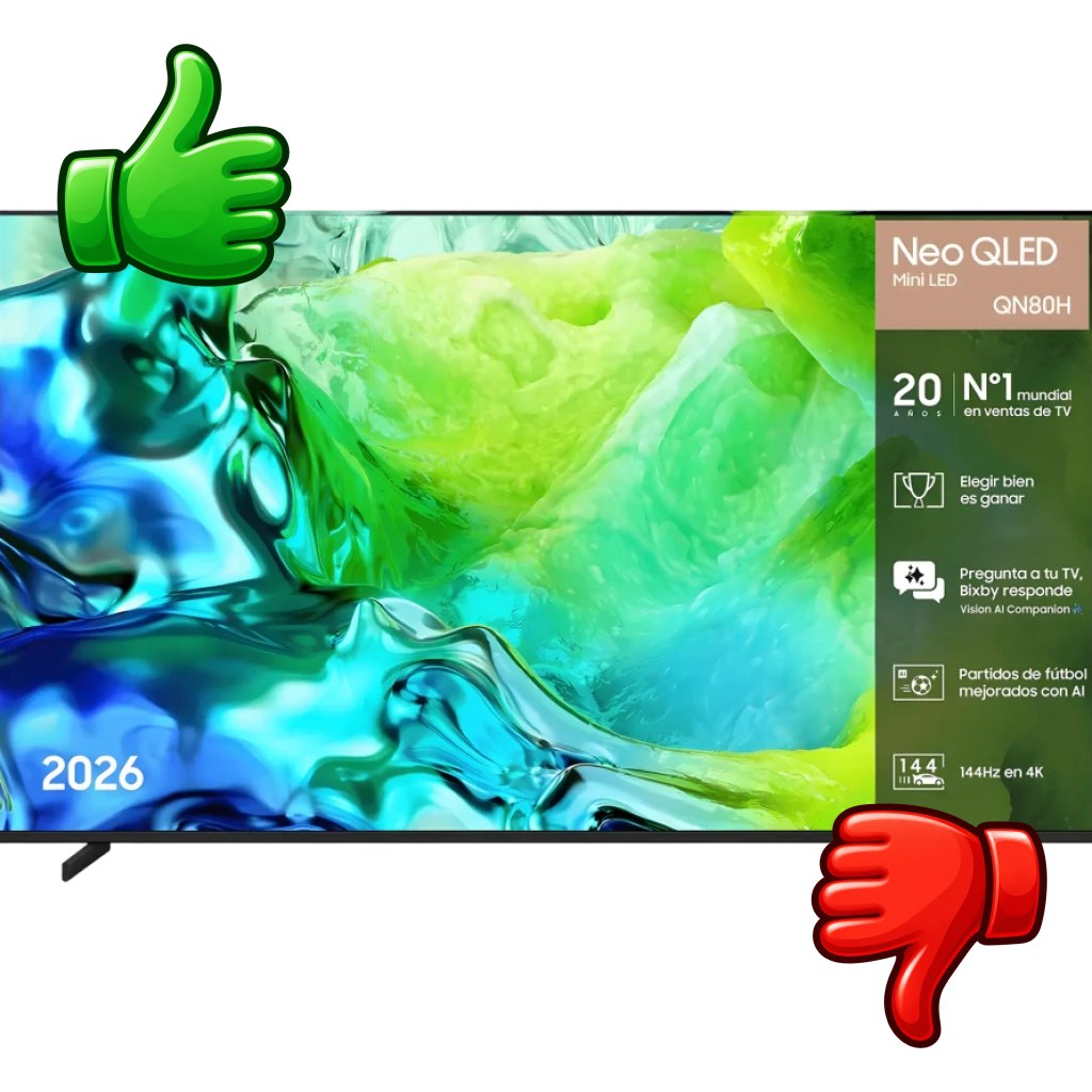 TV Samsung TQ50QN80H 50 pulgadas Neo QLED Mini LED 120Hz 4K UHD Tizen OS Smart TV