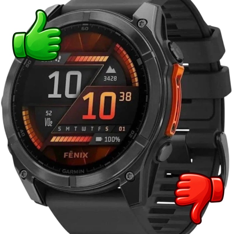 Garmin Fenix 8 AMOLED 51mm Acero Negro Reloj Inteligente