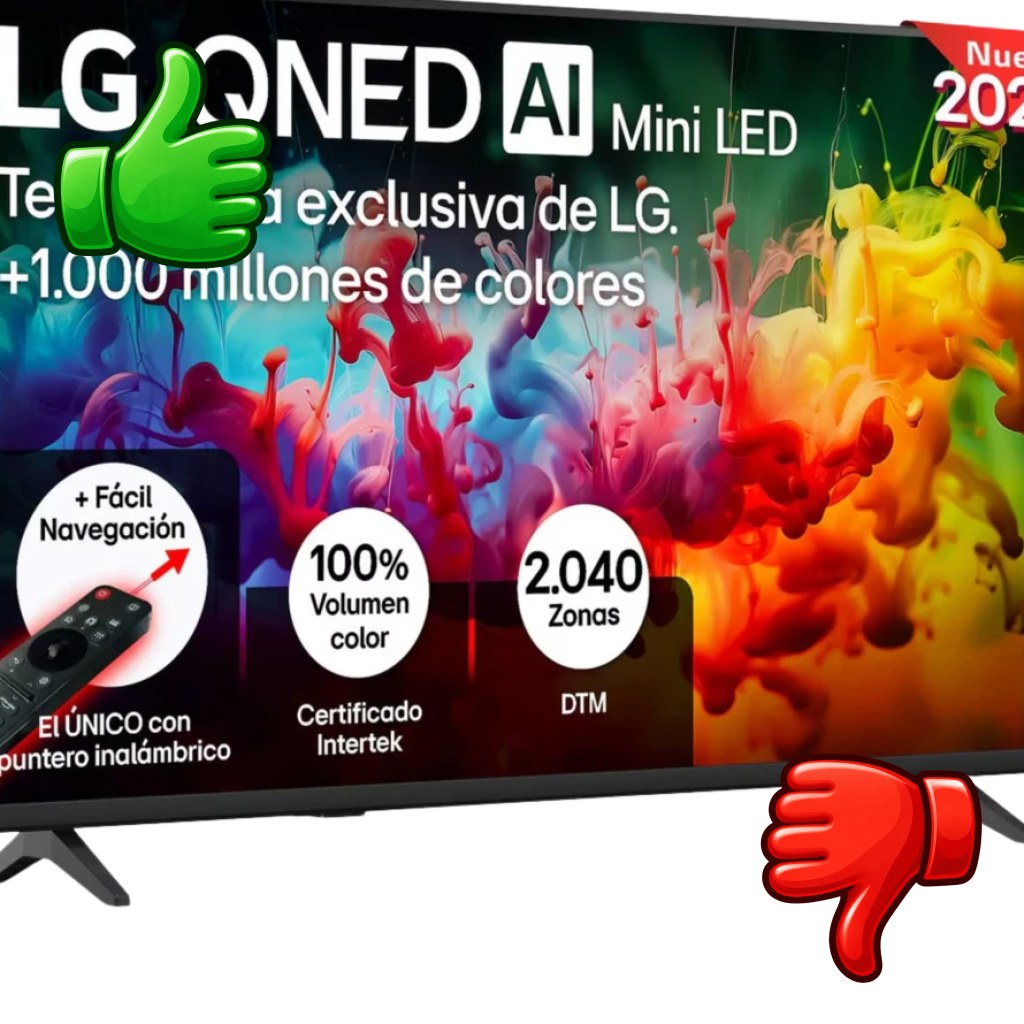 LG 75QNED70B6C Smart TV QNED MiniLED 75 4K α7 AI Gen9 Negro