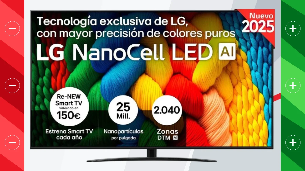 LG 75NANO81A6A 75 4K Ultra HD NanoCell Smart TV Negro