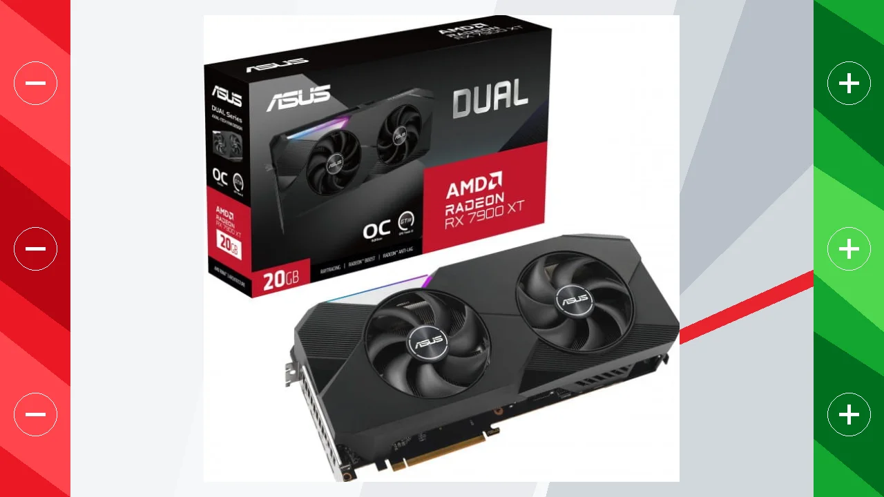 ASUS Dual RX7900XT O20G AMD Radeon 20 GB GDDR6 Tarjeta gráfica