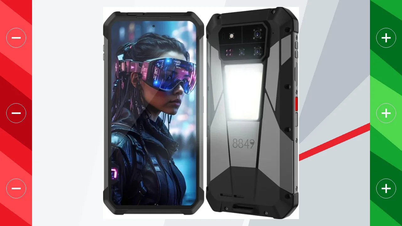 Unihertz 8849 Tank 4 Pro Cinema Projector 5G 18GB/1TB Negro Rugged