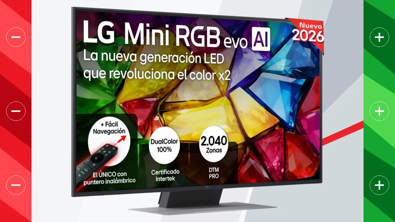 LG 55MRGB87B6B Smart TV Mini RGB 55 4K Alpha 8 AI 4K Gen3 144Hz