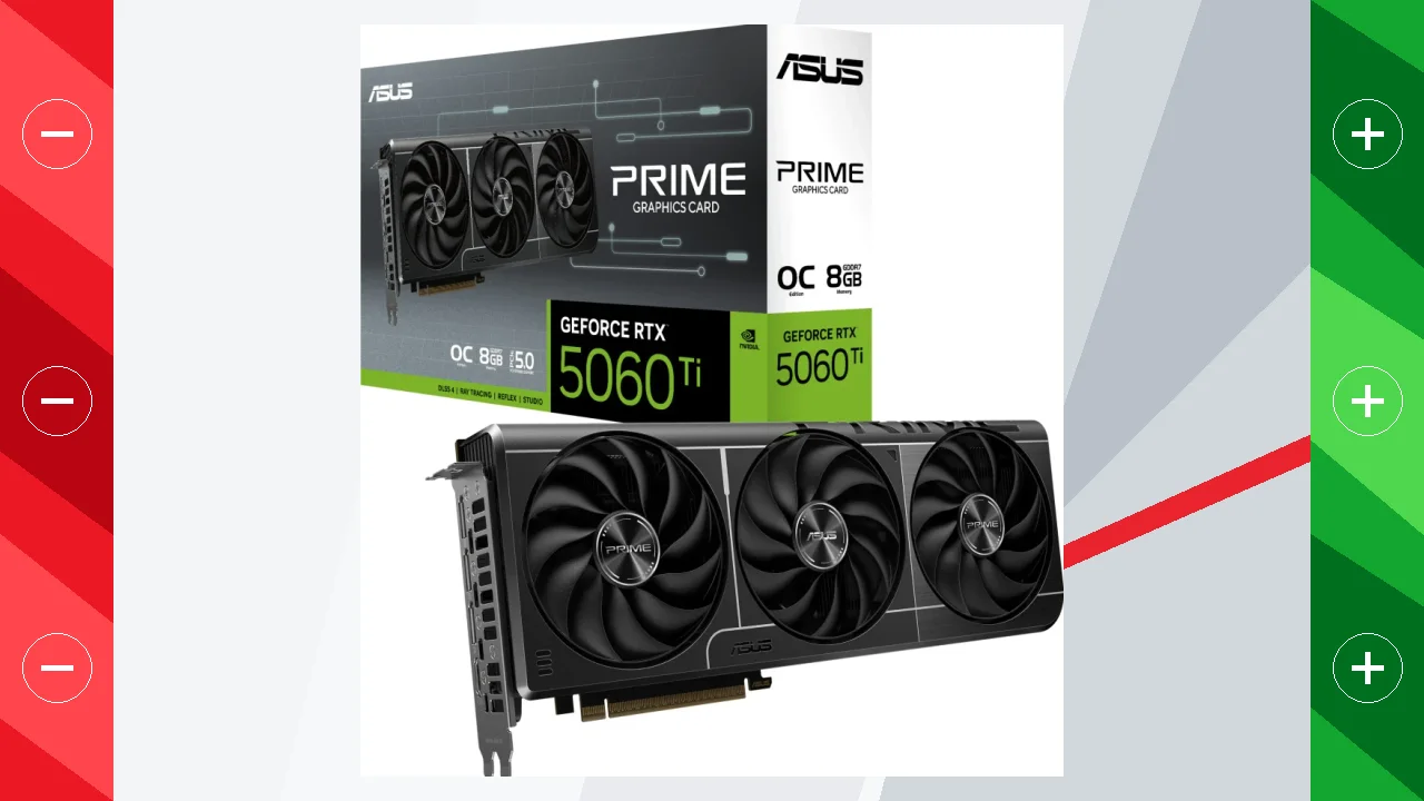 Tarjeta gráfica ASUS Prime GeForce RTX 5060 Ti OC Edition
