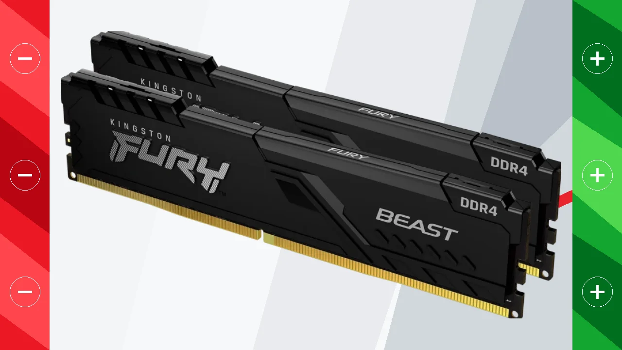 Memoria RAM Kingston FURY Beast DDR4 64GB (2x32GB) 3200MHz CL16