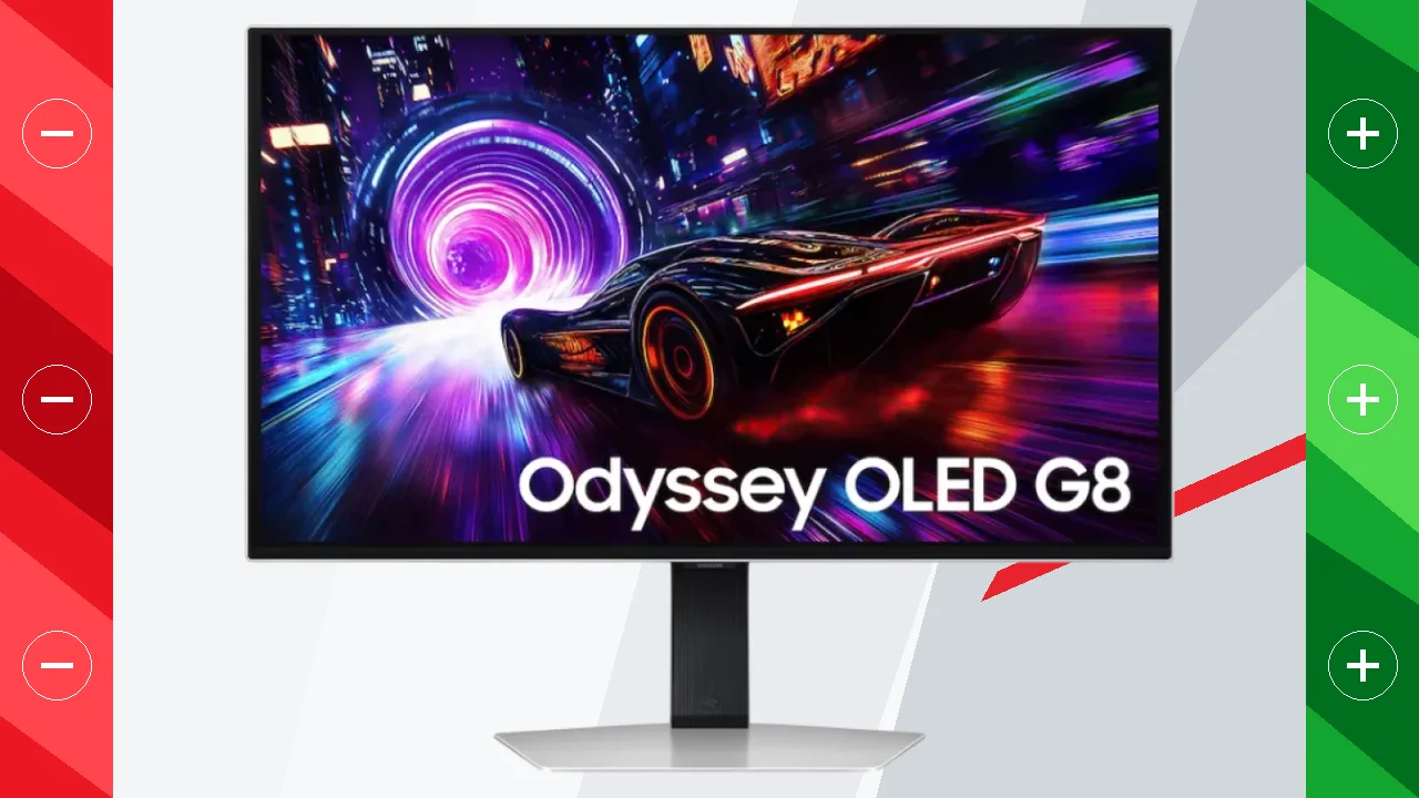 Samsung Odyssey G8 G81SF 27 pulgadas 4K UHD OLED 240Hz FreeSync Premium Pro Monitor Gaming