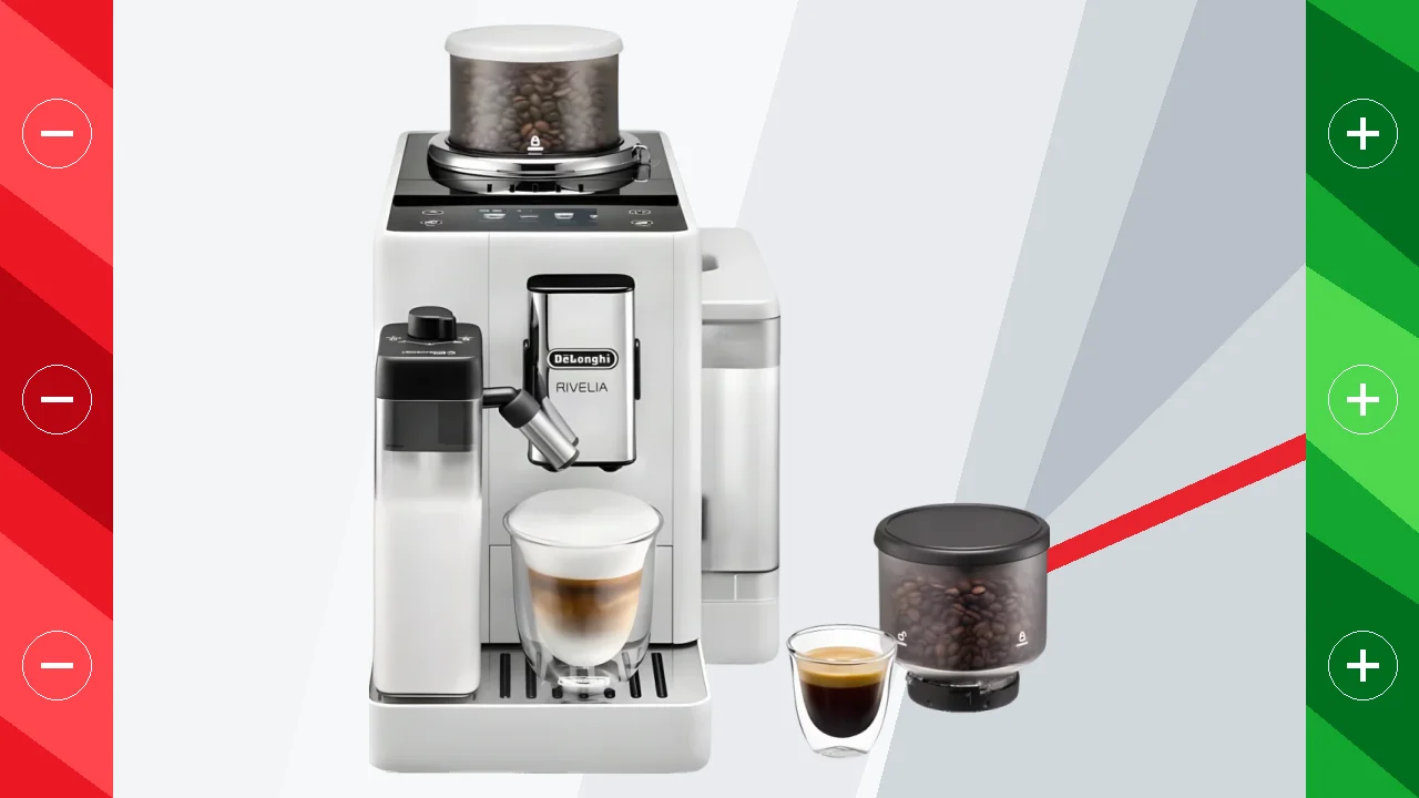 Cafetera superautomática De'Longhi Rivelia EXAM440.55.W Molinillo Integrado