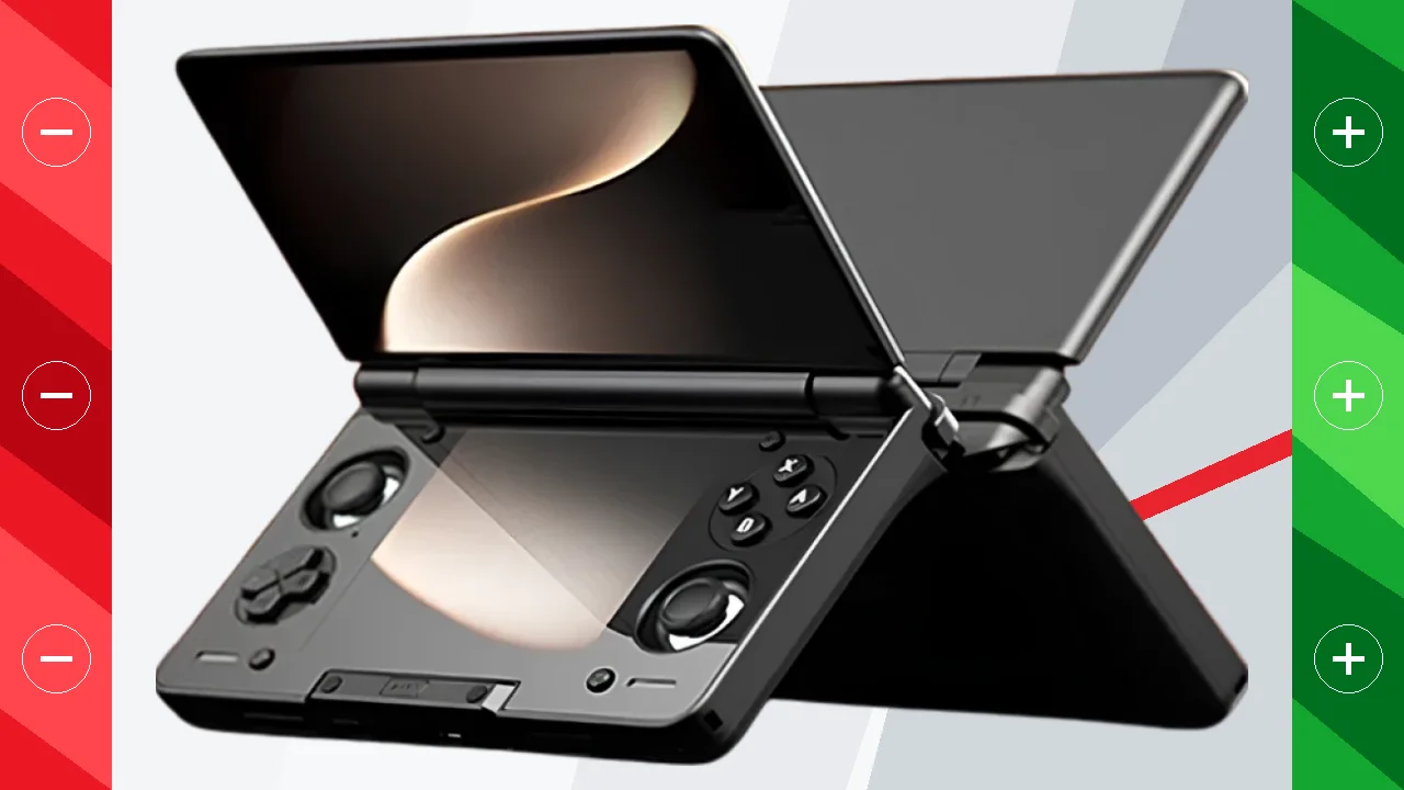 AYN Thor Negro 16GB/512GB con pantalla dual Consola Portátil
