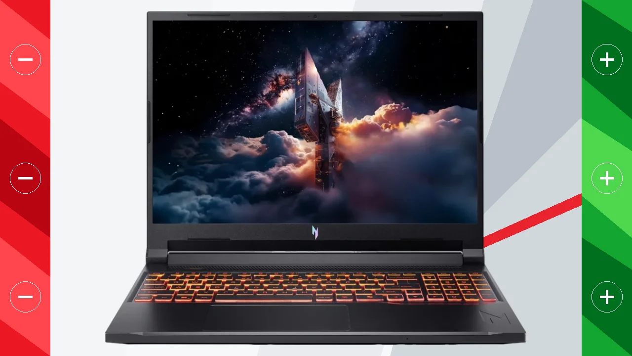 Portátil Acer Nitro V 16 AI ANV16-42-R5T4 16GB/512GB 16 pulgadas IPS WUXGA AMD Ryzen 7 260 RTX 5060 Windows 11 Home