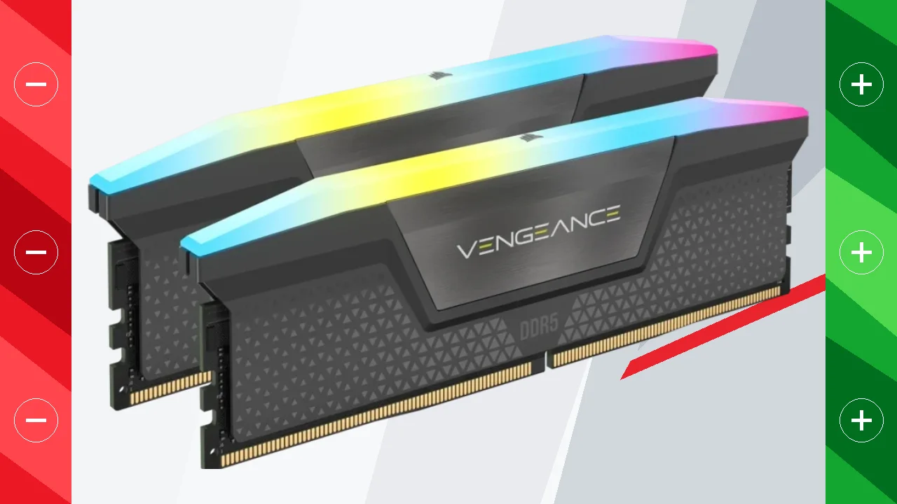 Kit de Memoria RAM Corsair Vengeance RGB DDR5 32GB 6000MHz CL36