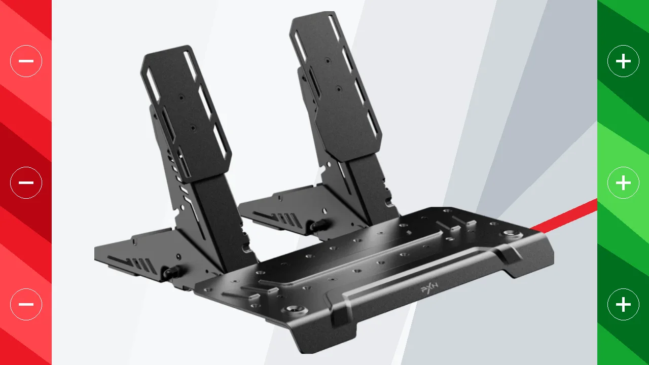Set de Pedales PXN PD HM BT Sensor Efecto Hall PC Windows Negro