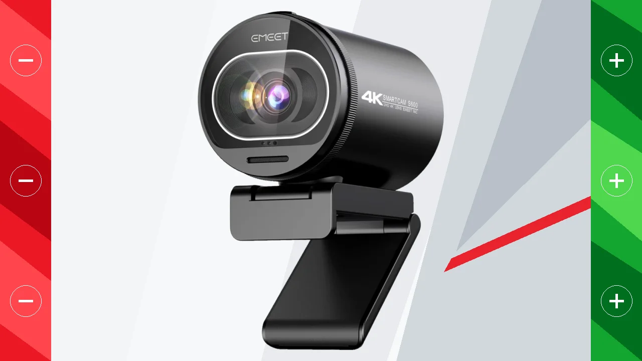 Webcam eMeet SmartCam S600 4K Negro