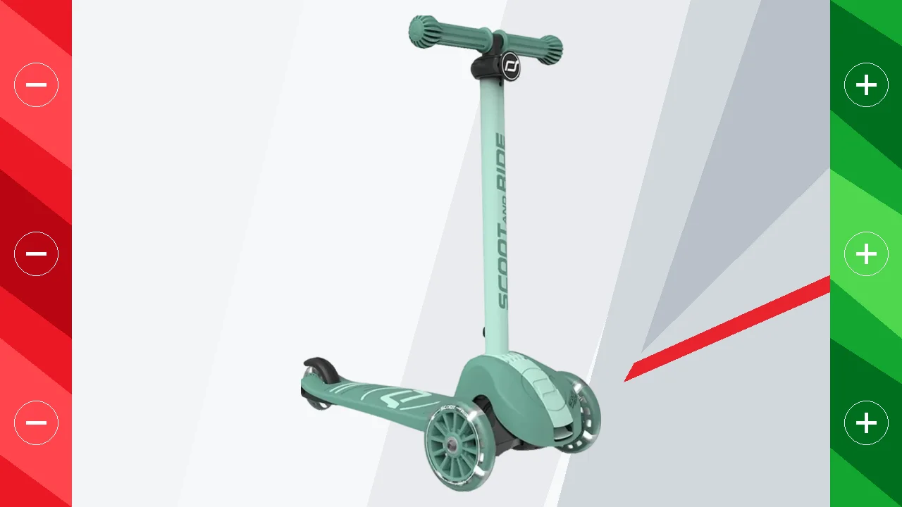 Patinete infantil Scoot and Ride Highwaykick 3S 3 ruedas · 50 kg · Plegable Verde