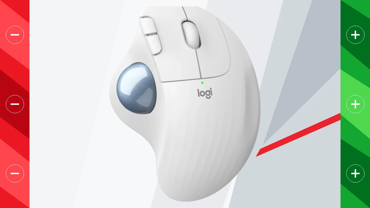 Ratón Trackball Logitech Ergo M575 Blanco Inalámbrico Ergonómico