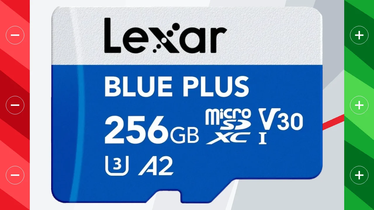 Tarjeta Lexar Blue Plus microSDXC 256GB UHS-I V30 U3 A2 170MB/s