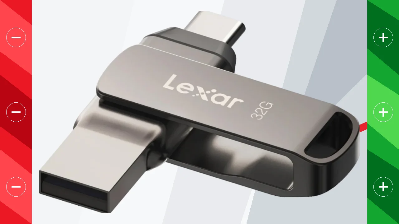 Pendrive Lexar JumpDrive Dual Drive D400 32GB USB-C y USB-A Gris