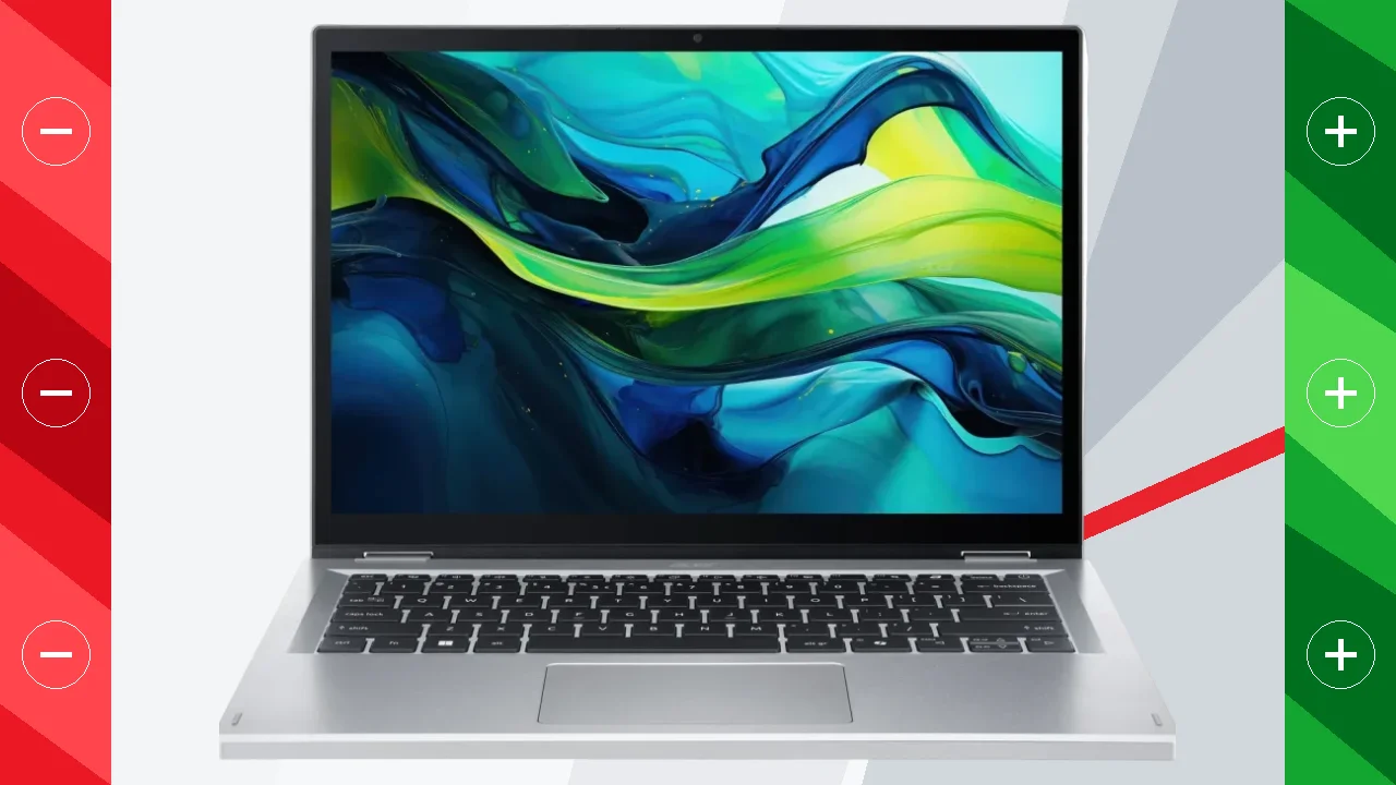 Portátil Acer Aspire Go Spin 14 8GB/512GB 14 pulgadas IPS Táctil WUXGA Intel Core 3 N355 SSD NVMe M.2 Windows 11 Home Plata AGSP14-31PT