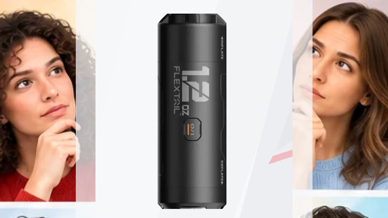 Bomba de Aire Portátil Flextail Zero Pump Negro USB-C Recargable