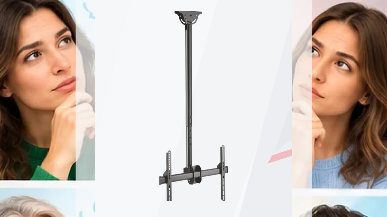 Soporte TV AISENS Negro Techo Giratorio 360° 37 pulgadas-70 pulgadas CT70TSLE-033