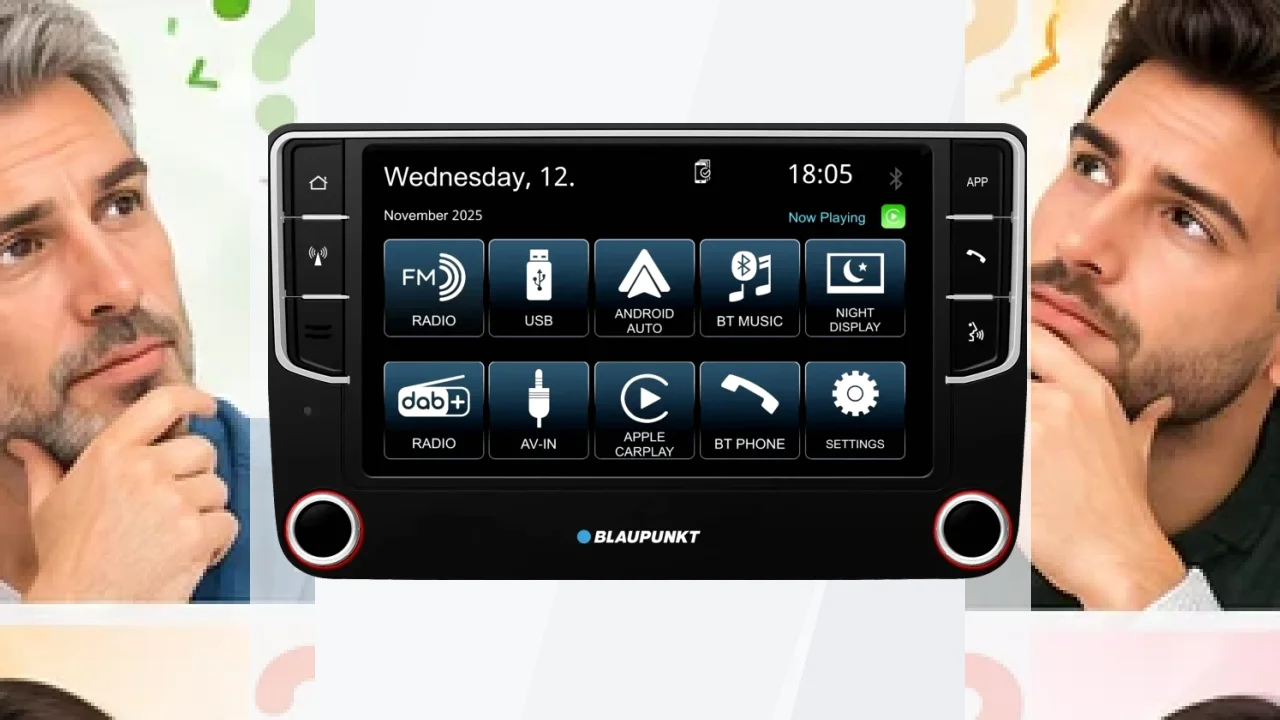 Autorradio Blaupunkt Wolfsburg 648 DAB Negro CarPlay Android Auto Inalámbrico 7 pulgadas