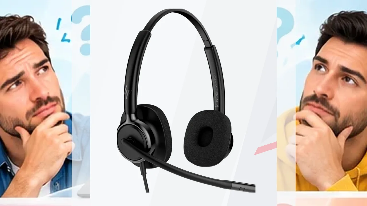 Auriculares HP Poly Mission 425 Classic Diadema Cable USB Negro