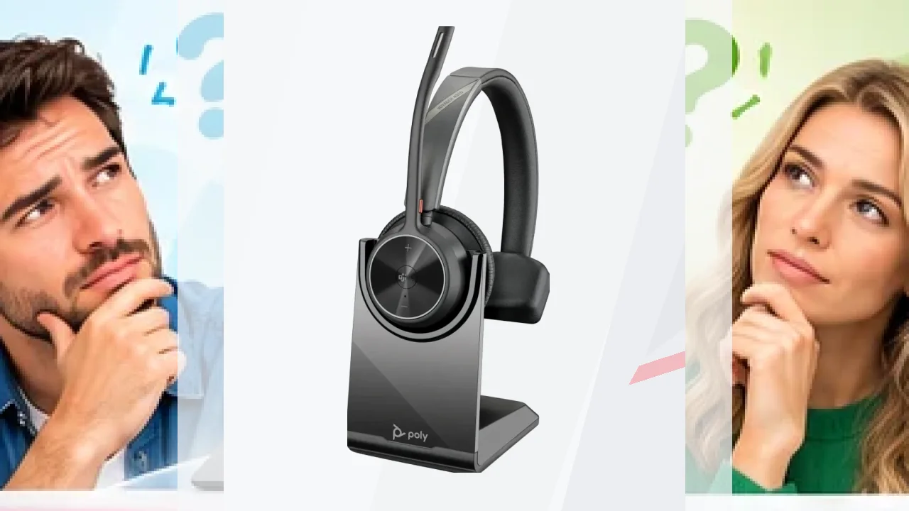 Auricular Poly Voyager 4310 Microsoft Teams + BT700 Diadema Monoaural Bluetooth 5.2 Negro