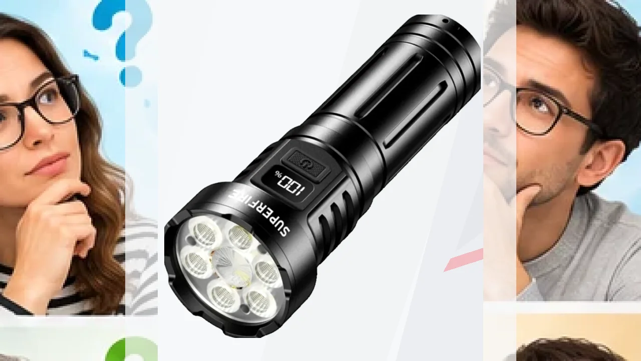 Linterna LED Superfire L24 Negro USB-C 2350 lúmenes 230m