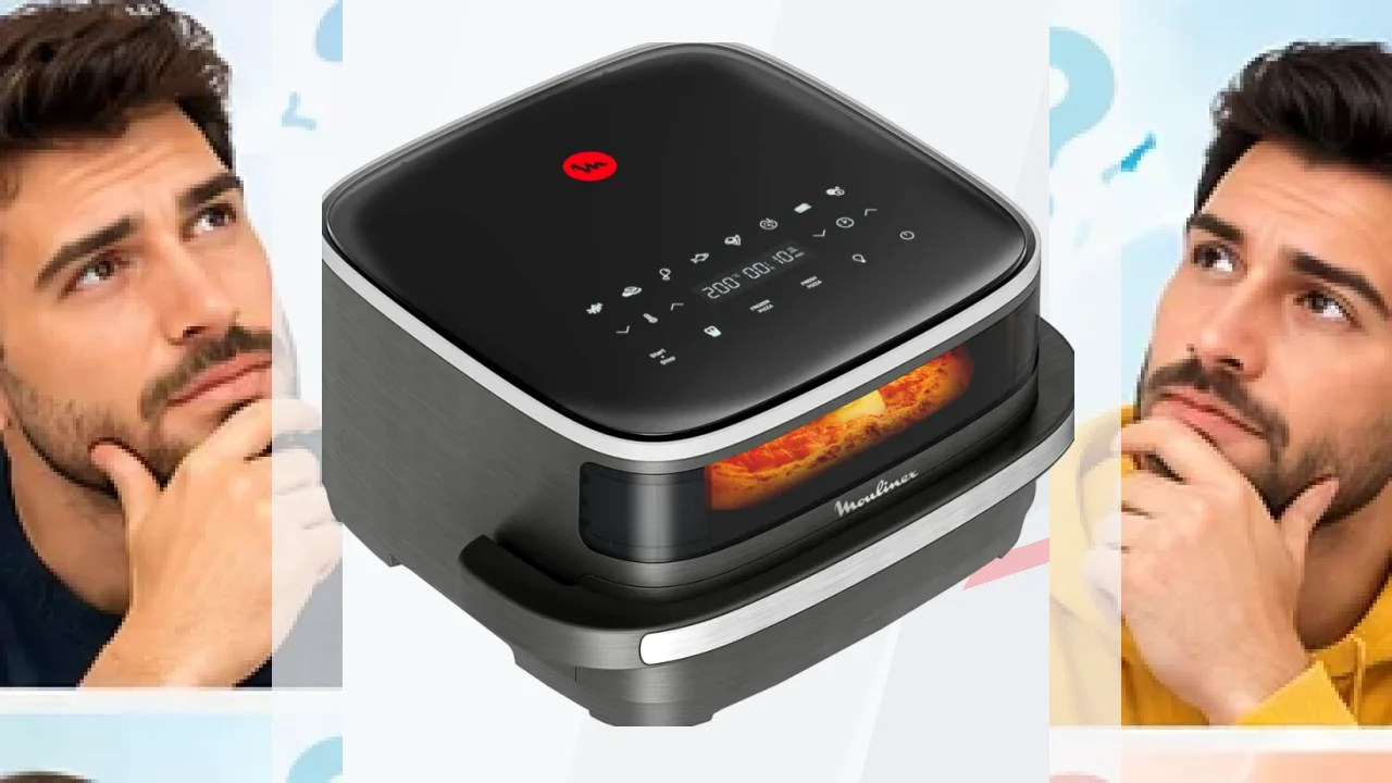 Freidora de aire Moulinex Easy Fry XL Surface 4L 2200W 10 programas Gris AL402H
