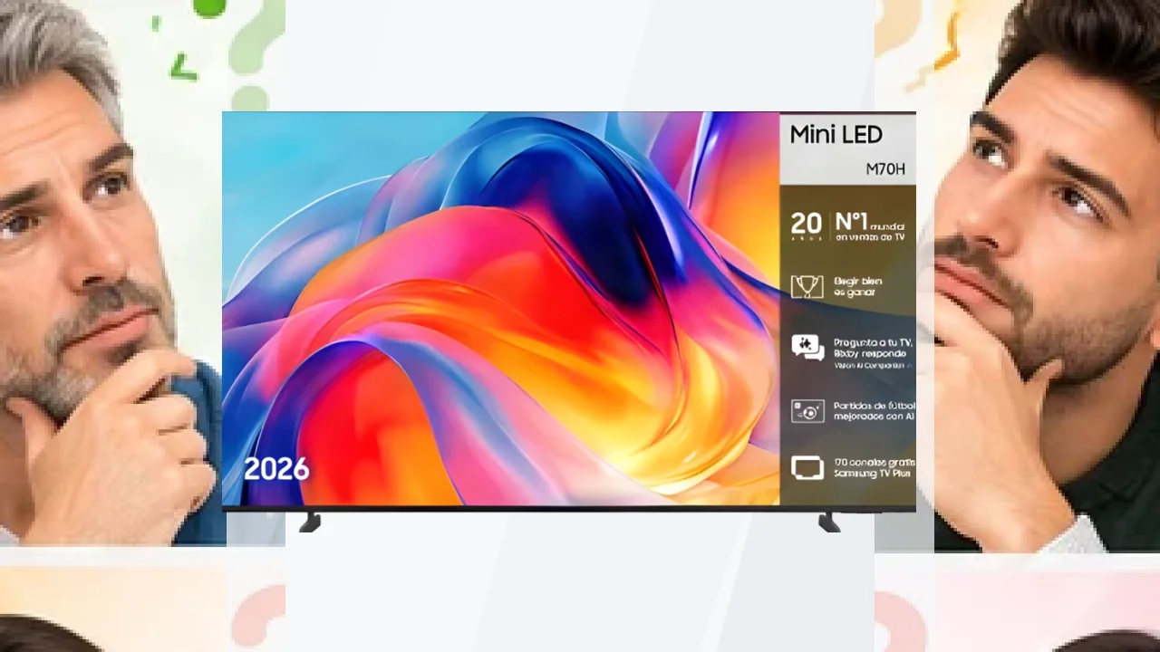 TV Samsung 55 pulgadas Mini LED 4K Tizen Negro TU55M70HAU