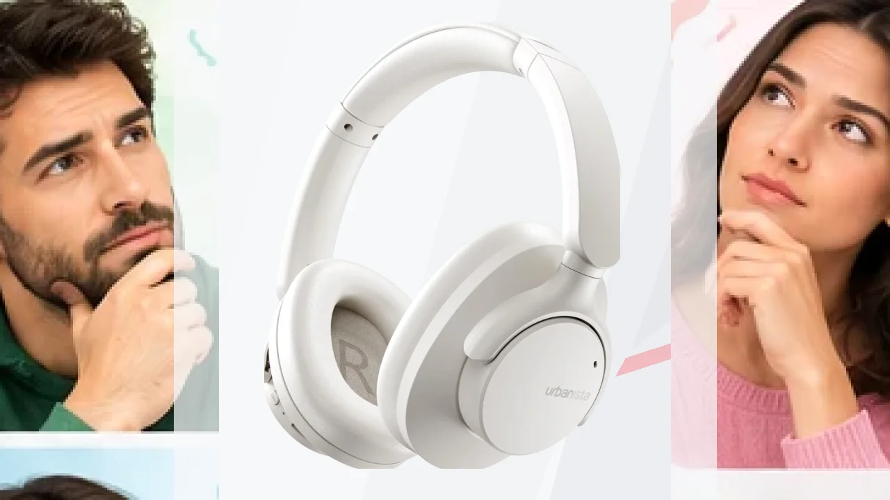 Auriculares Urbanista Valencia Cancelación de Ruido Activo Diadema Bluetooth 5.3 Blanco