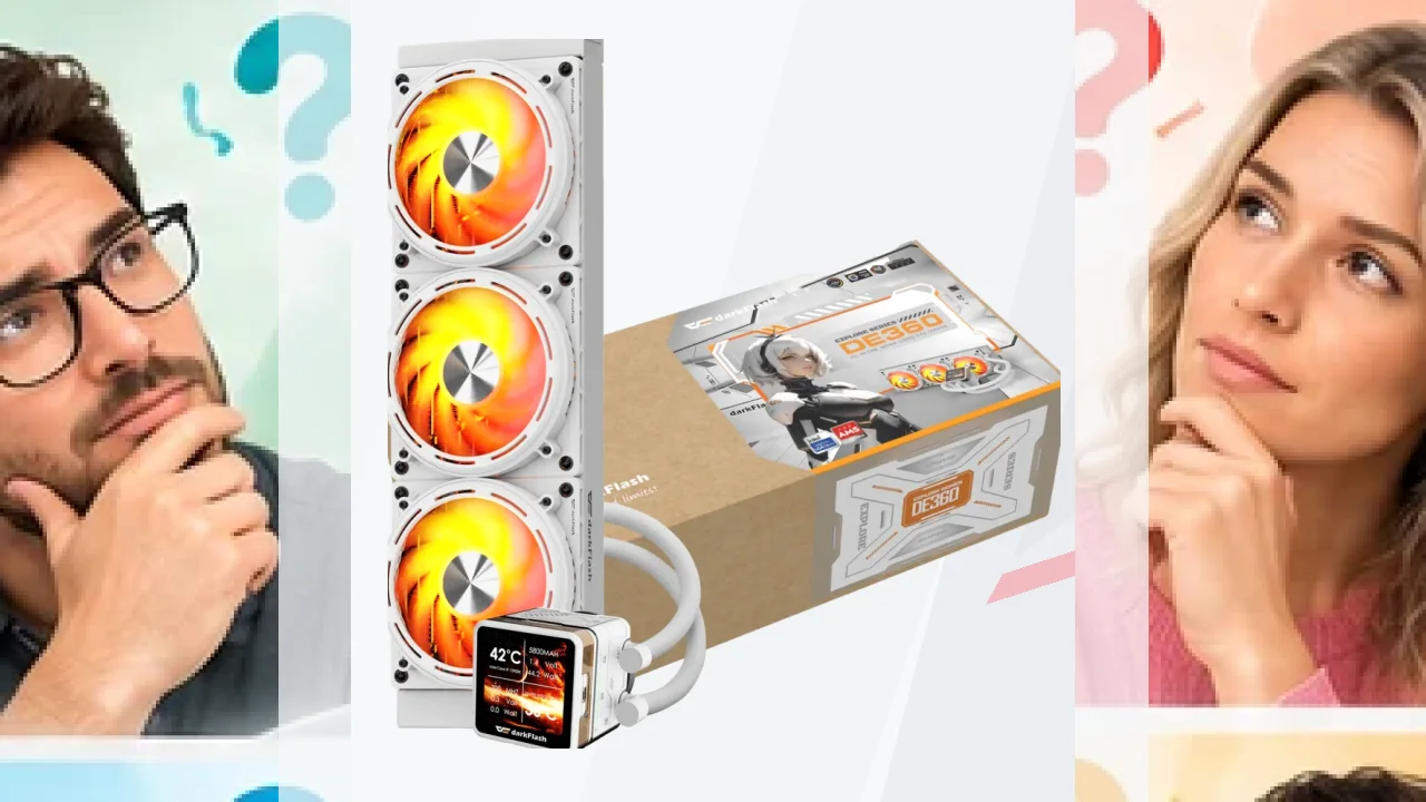 Refrigeración Líquida AIO Darkflash DE360 360mm ARGB Blanco