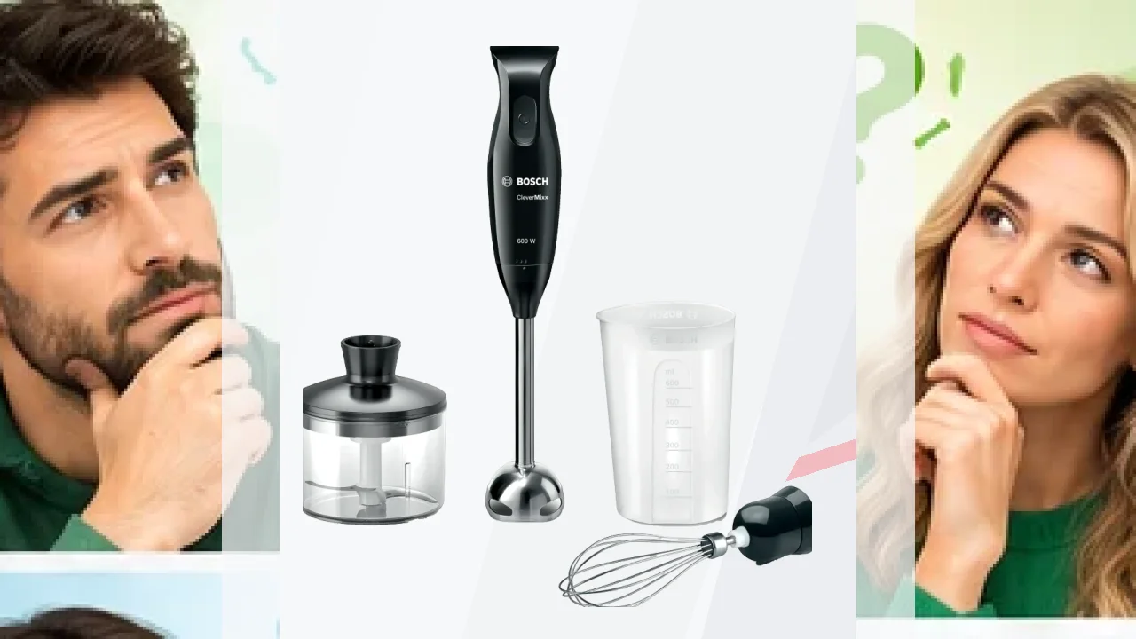 Batidora de mano Bosch CleverMixx 600W Minipicador incluido Negro MSM2650B